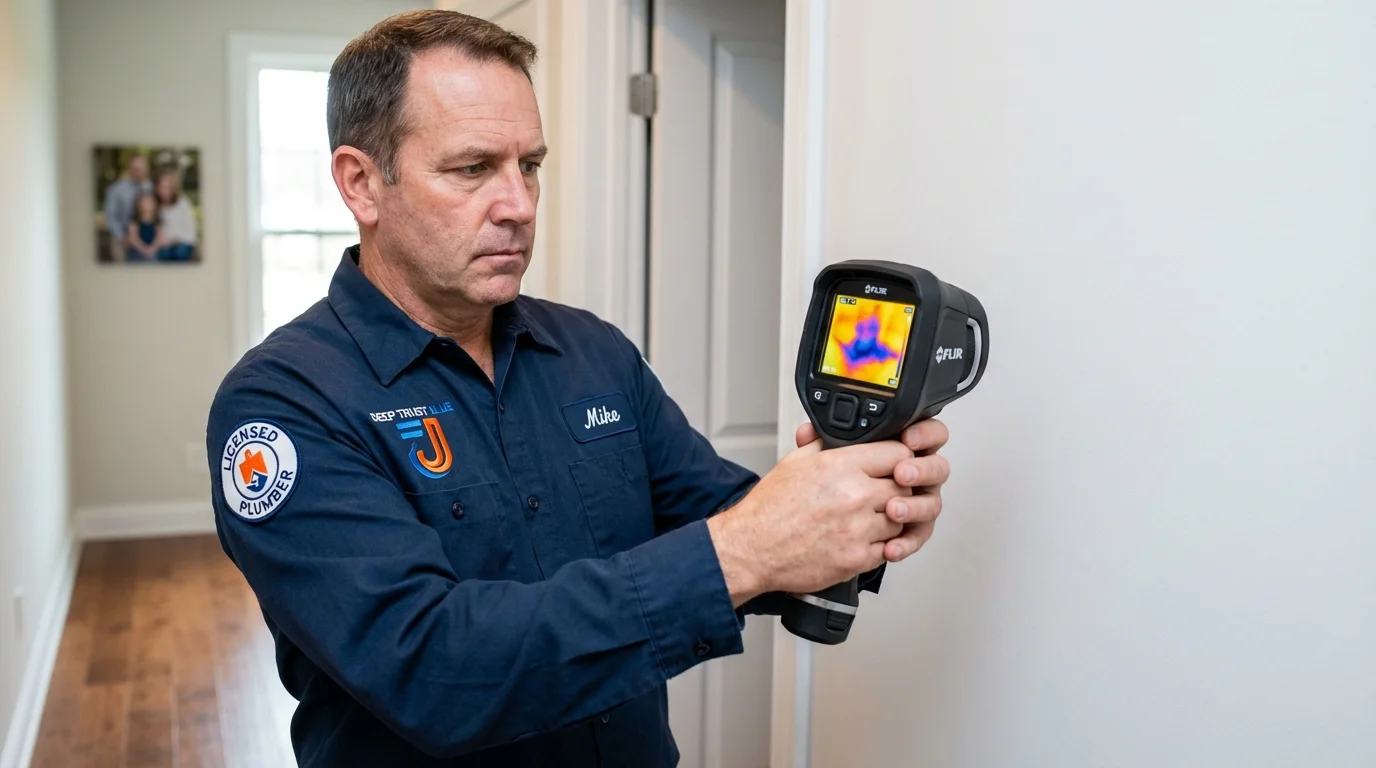 Thermal imaging leak detection by Johns Plumbing LLC in Berry